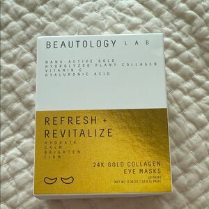BEAUTOLOGY LAB 24K Gold Collagen Eye Masks 10 pairs NWT